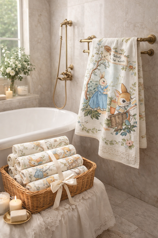 Luxe Cotton Gauze Newborn Bath Towel & Blanket