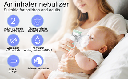 Portable Handheld Mesh Mist Inhaler for Kids & Adults