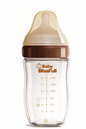 Premium Borosilicate Glass Baby Feeding Bottle (Anti-Colic, Wide Neck)