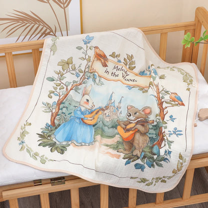 Luxe Cotton Gauze Newborn Bath Towel & Blanket