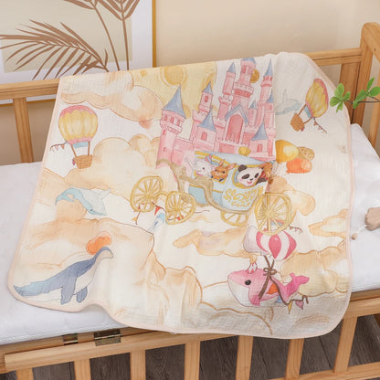 Luxe Cotton Gauze Newborn Bath Towel & Blanket