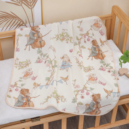 Luxe Cotton Gauze Newborn Bath Towel & Blanket